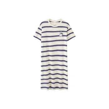 JINXU Nightgown Women's Light Gray