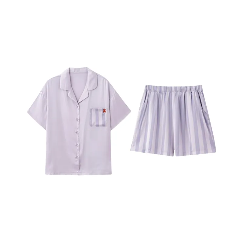 XIAFENYAN Pajama Set Women's Purple-0