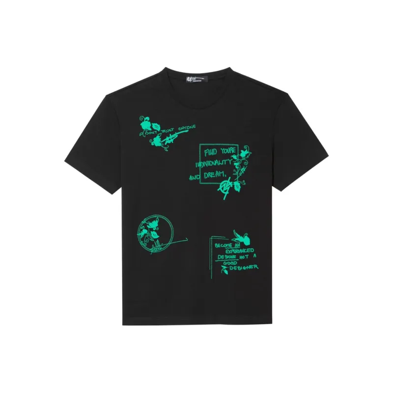 ANDREW MACKENZIE T Shirts Men Black-0