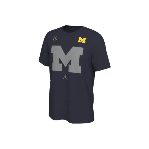 Jordan Michigan College T-Shirt T-Shirt Men's Marine Blue