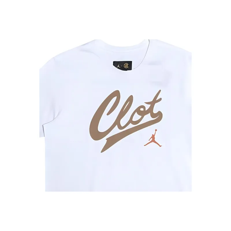 Jordan x CLOT T-Shirt Unisex White-1
