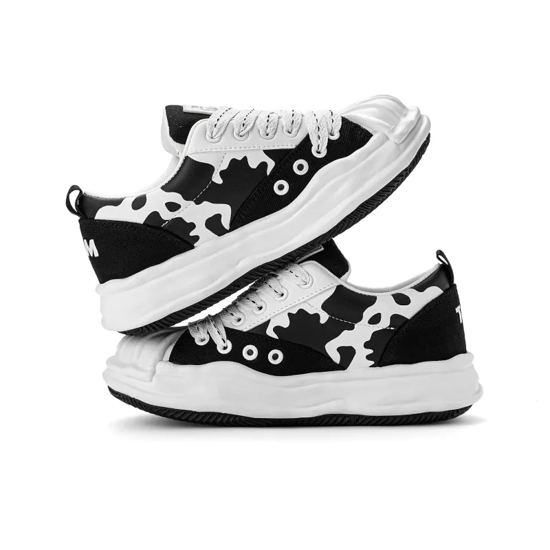 TALKING TOM Casual Shoes Unisex Low Top Ecru/Cow Color-7
