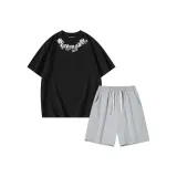 Clothing Sets (Black+Gray Shorts)