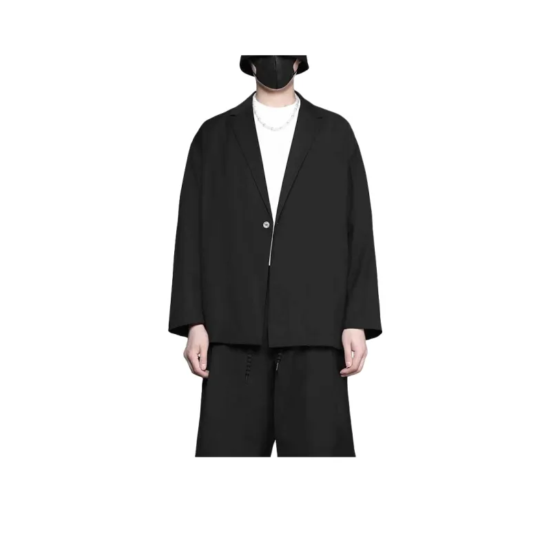 RAYSHOW Business Suit Men's Black-2