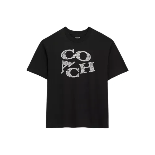 COACH T Shirts Men Black