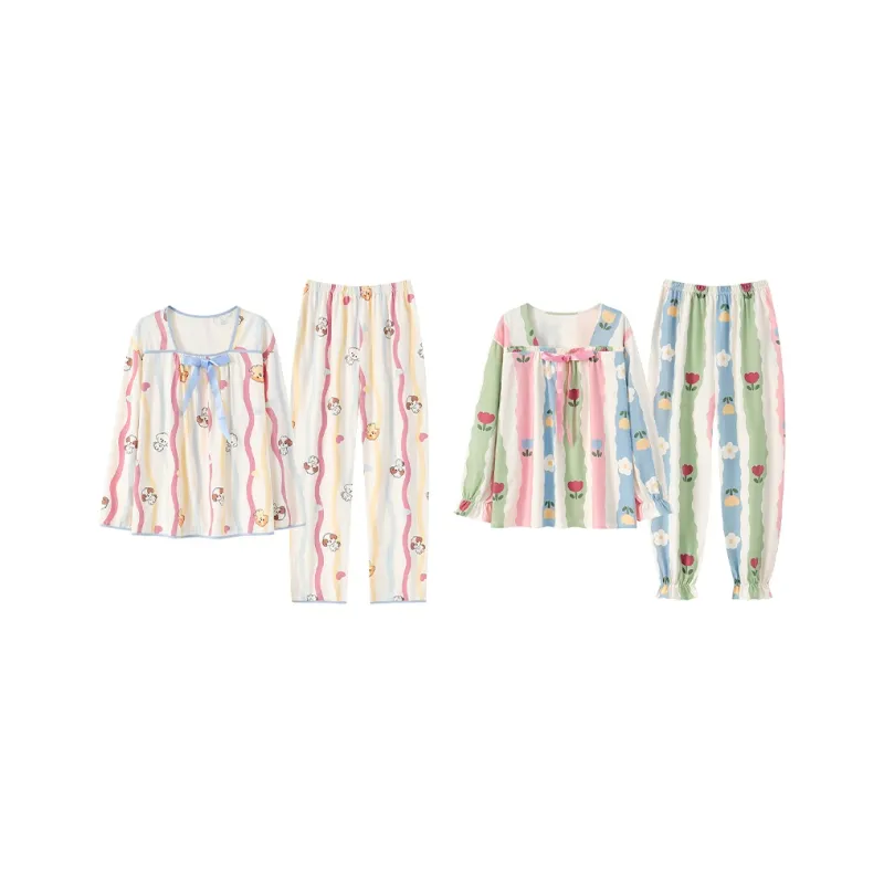 Herbal Primer Pajama Set Women's Combo Set-24