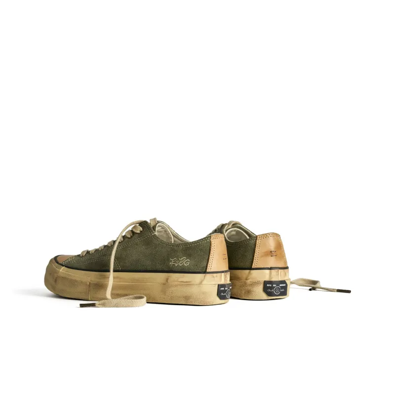 PIPG Cushioning Anti Slip Wear Resistant Breathable Coverage Balance Lightweight Low Top Casual Shoes Unisex Army Green-1