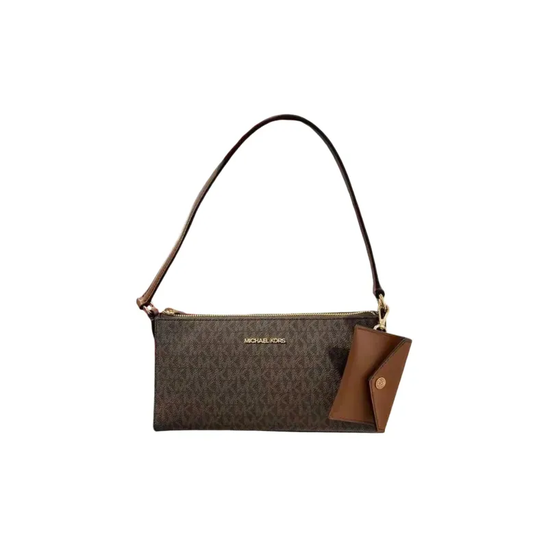 MICHAEL KORS PVC Shoulder Bag Women's Brown-0