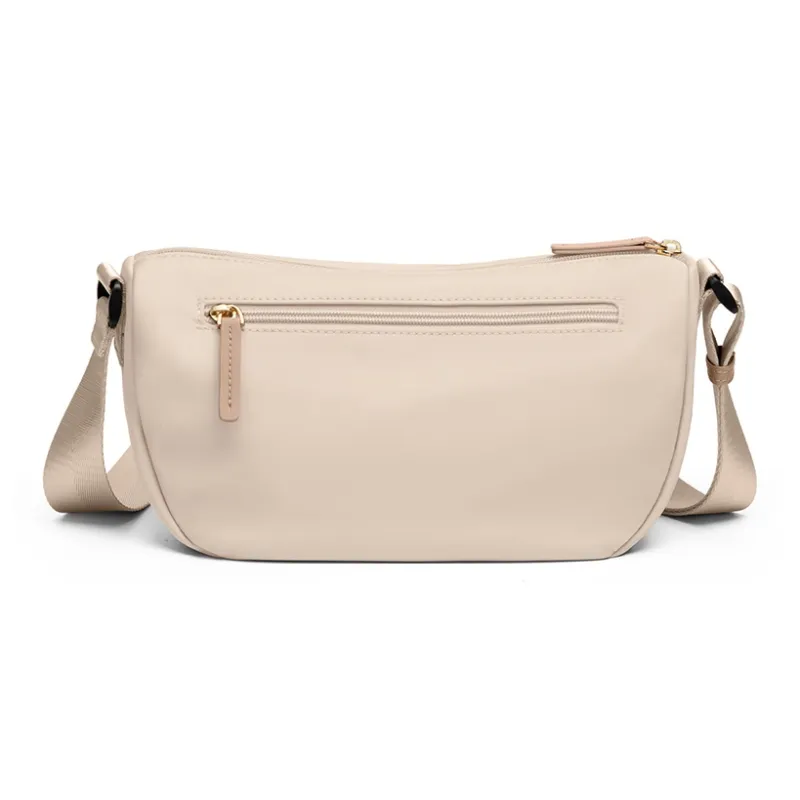 POLO Fabric Crossbody Bags Shoulder Bags Women's Milk Tea Apricot/Classic Black-3