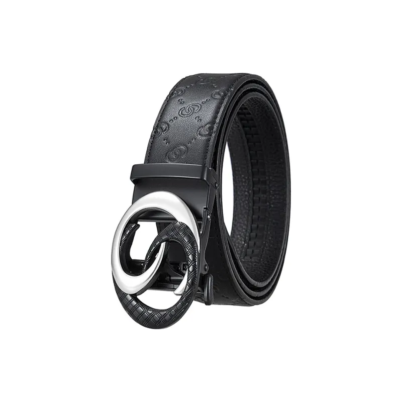 JONNY MOORE Top Grain Cow Leather Belts Men's 3.5CM-4