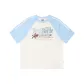 Beige White Collide Light Blue