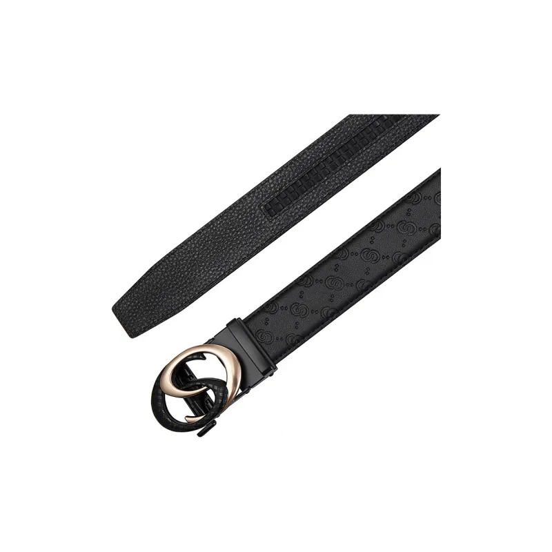 JONNY MOORE Top Grain Cow Leather Belts Men's 3.5CM-3