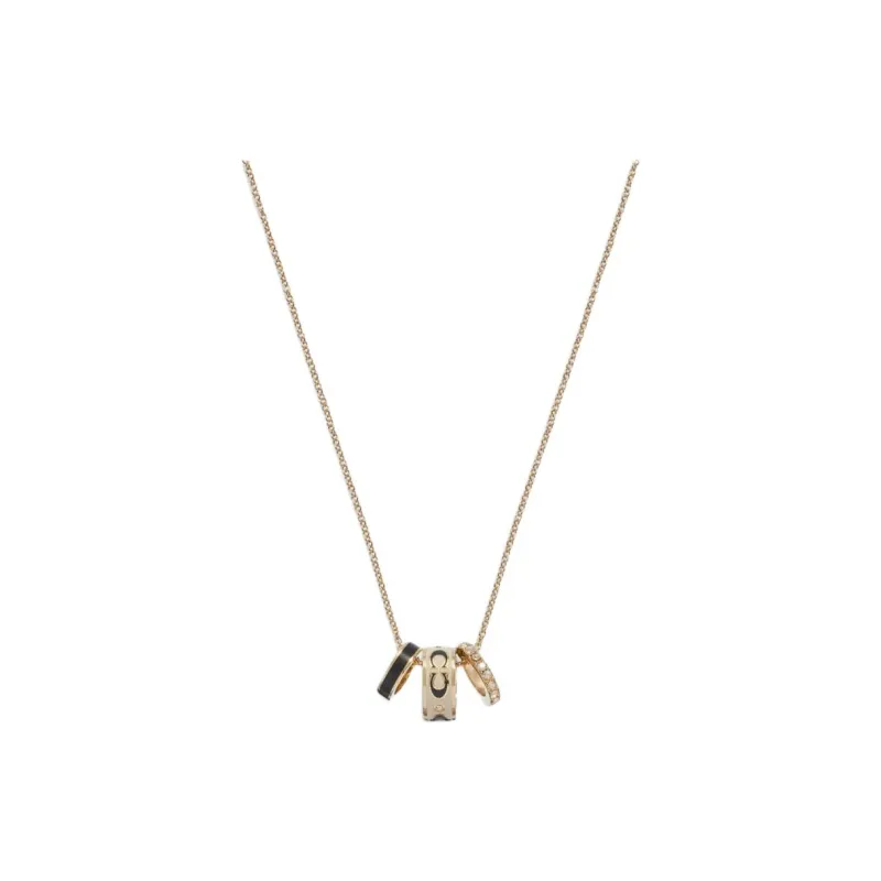 COACH Enamel Necklaces Women's Gold-0