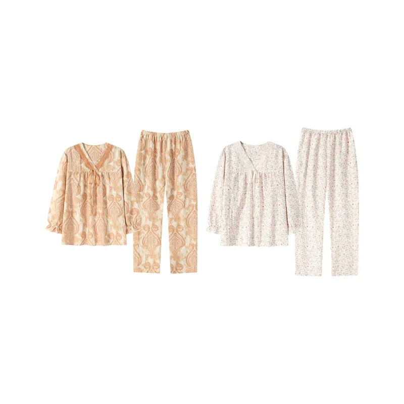 Herbal Primer Pajama Set Women's Combo Set-43