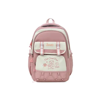 Deli Bear Polyester Backpack Regular Unisex Pink/Yellow/Blue/Black/Red