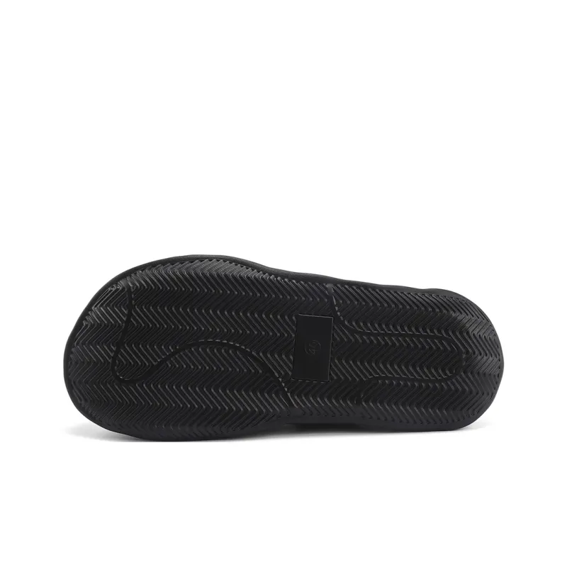 TOM TAILOR PU Polyurethane Slip Resistant Abrasion Resistant Cushioning Slide Slippers Men's Black-5