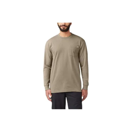 Dickies Heavyweight Long Sleeve Pocket T Tunic shirt Men's Brown