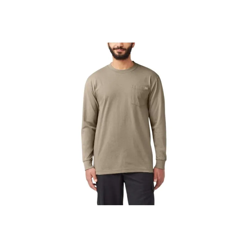 Dickies Heavyweight Long Sleeve Pocket T Shirt Men's Brown-0