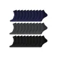 30 Pack (10 Navy Blue+10 Dark Gray+10 Black)