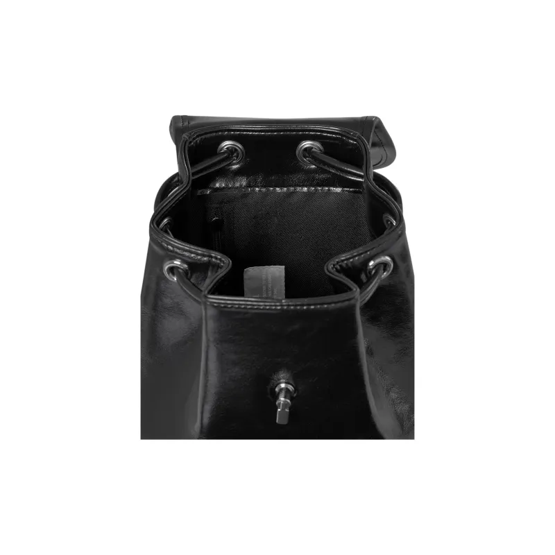 Stand Oil Vegan Leather Backpack Mini Women's Black-3