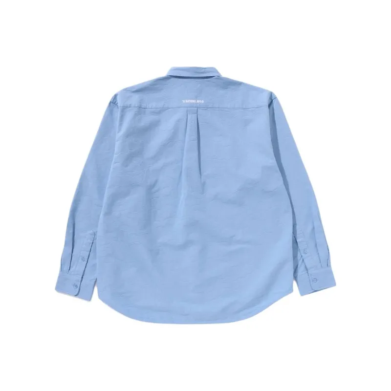 Bape Line Camo Jacquard Oxford L/S Shirt-3