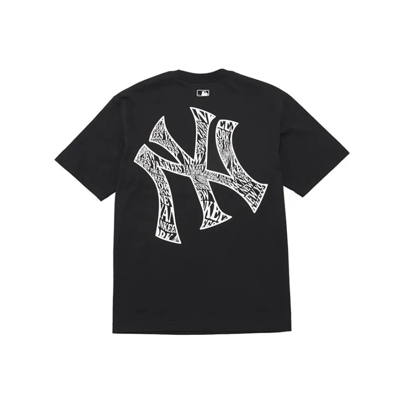MLB Base Logo T Shirts Unisex Black-0
