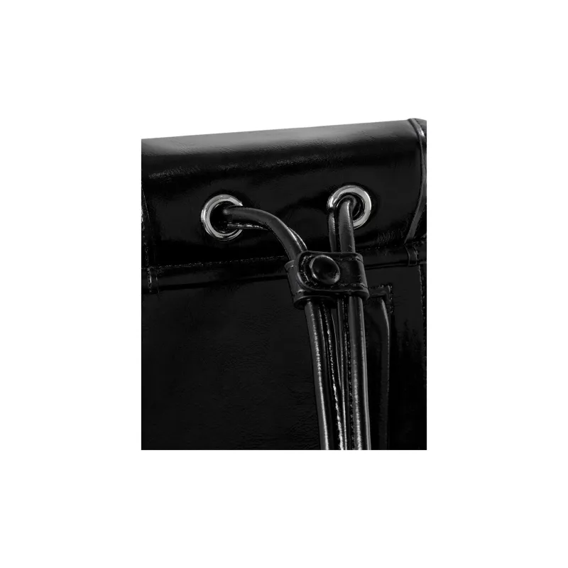 Stand Oil Vegan Leather Backpack Mini Women's Black-5