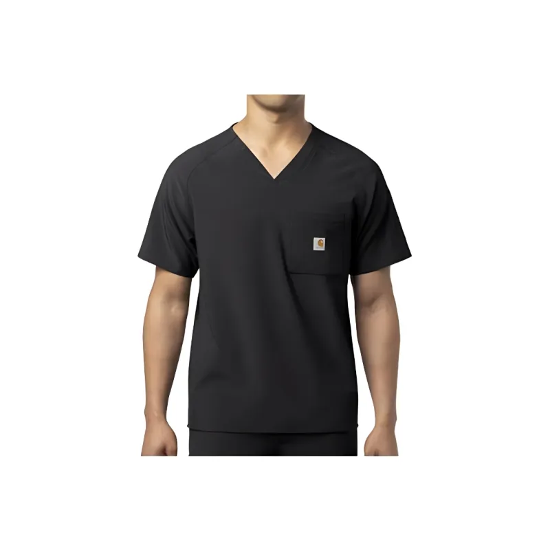 Carhartt C16110 FORCE CROSS-FLEX CHEST POCKET V-NECK SCRUB TOP T-Shirt Regular Men's-6