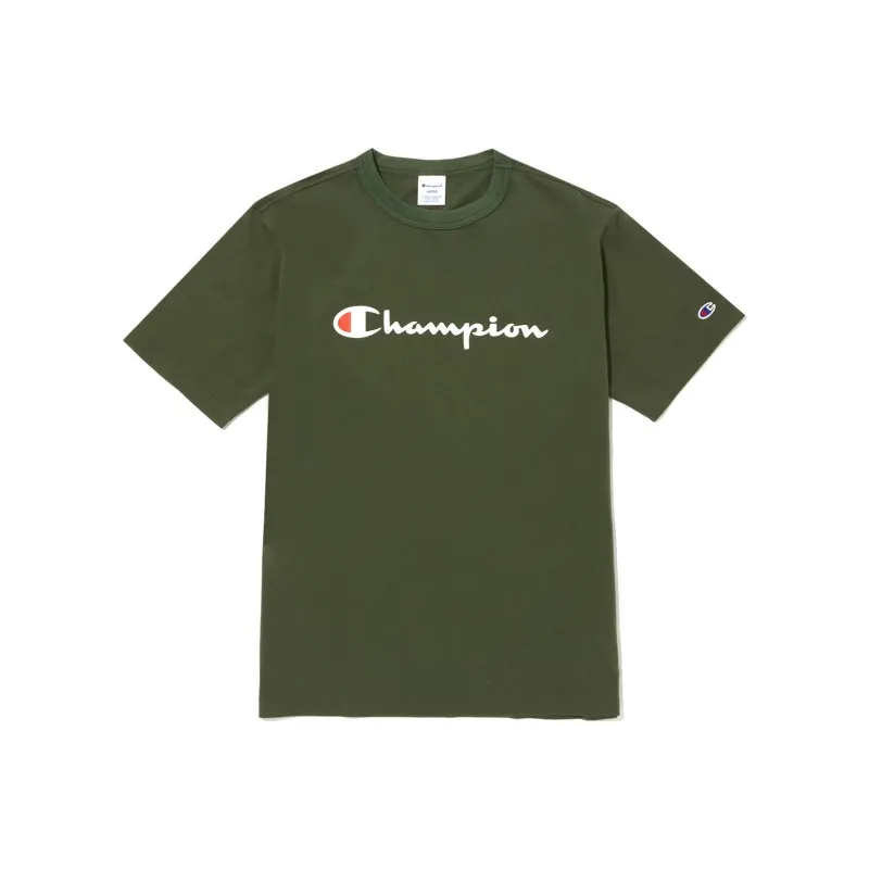 Champion SS24 T Shirt Unisex Dark Green-0