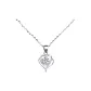 Heartfelt for You Necklace [O-Chain] White Zircon