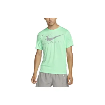 Nike Dri-Fit UV Miler Run Division T-Shirt Men's Green