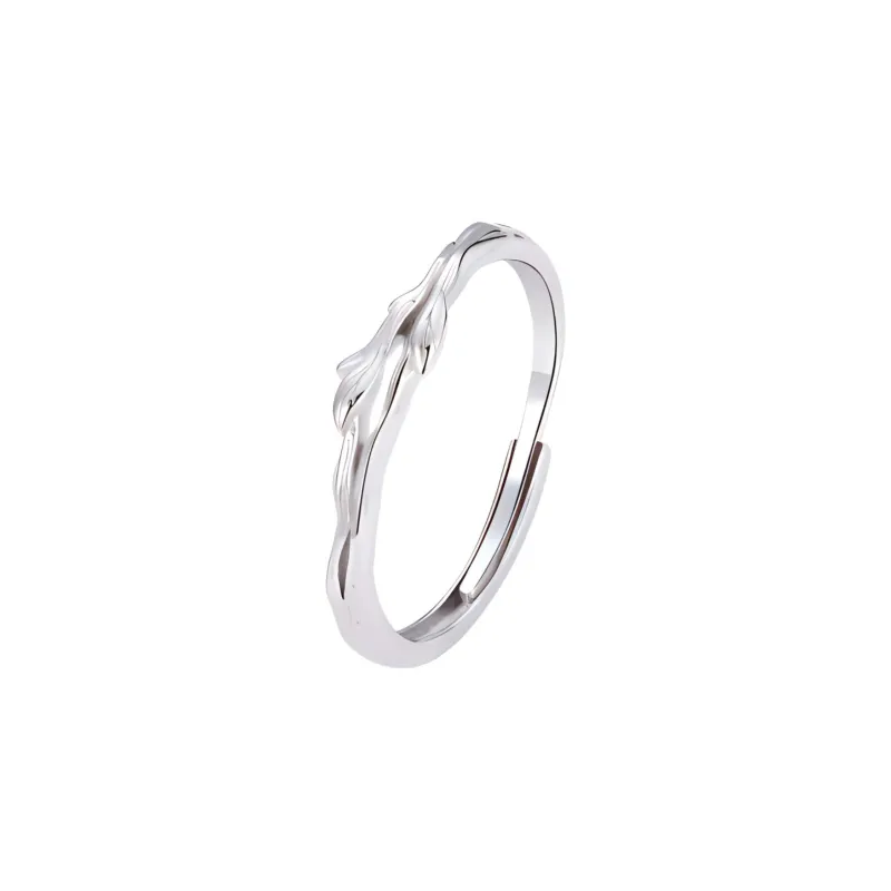 CLARKIA FLOWER S999 Fine Silver Rings Unisex-4