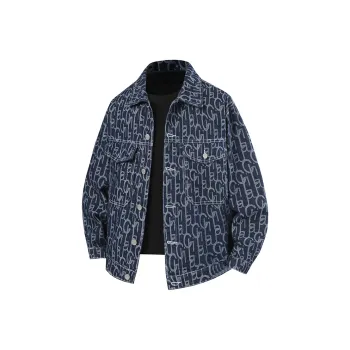 PAINT STAIN Denim Jacket Unisex Blue