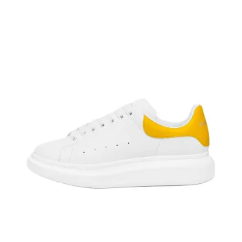 Alexander McQueen Oversized Sneaker Low Top Casual Shoes Men's White Yellow