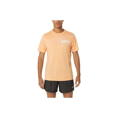 Asics Stripes Sunrise Tee T-Shirt Unisex Light Orange