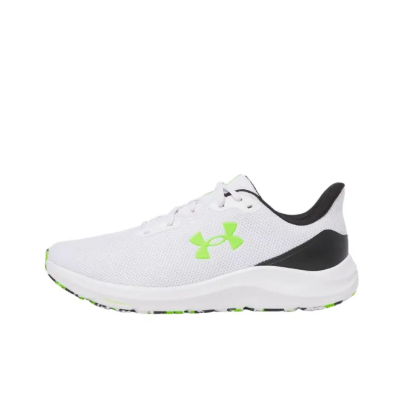 Under Armour Charged Pursuit 4 Anti Slip Wear Resistant Low Top Casual Running Shoes Men's White-0