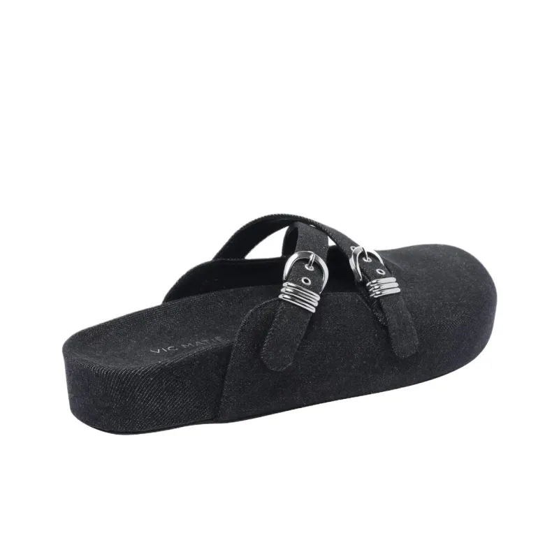 Vic Matie Closed Toe Slippers Women's Black-2