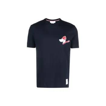 THOM BROWNE Hector Patch Crewneck T Shirt