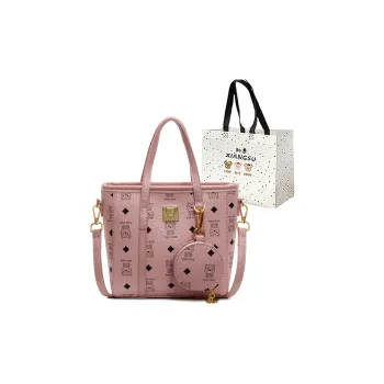 XIANGSU PU Handbag Shoulder Bag Crossbody Bag Women's Pink/Ecru/Brown