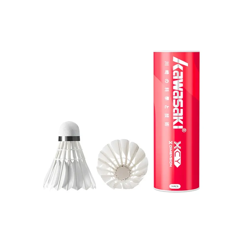 Kawasaki X Dimension Collection Goose Feather Shuttlecock 3 Pack Goose Feather Shuttlecocks-1