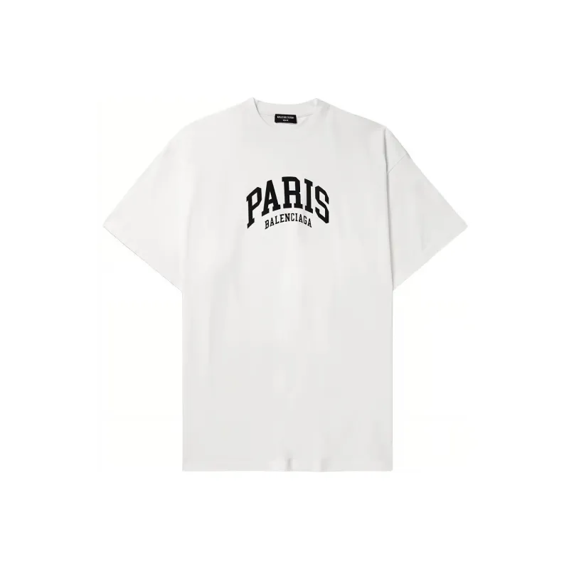 Balenciaga T Shirt Loose Fit Men's White-0