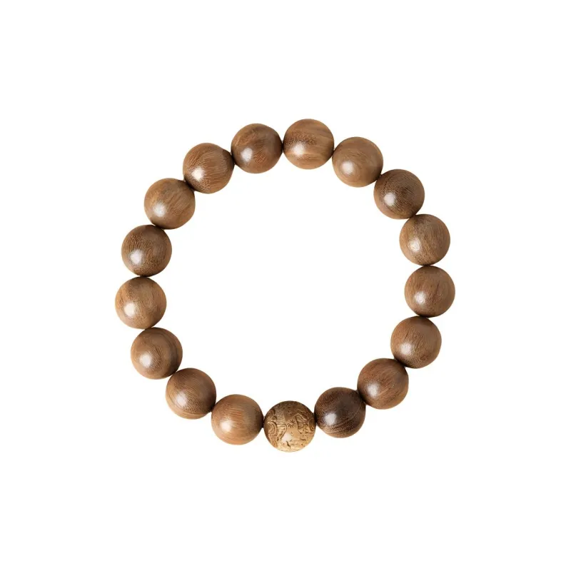 Yi Mingju Green Sandalwood Bracelets Unisex-10