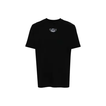 OFF WHITE Bandana Arrow Slim Short Sleeve Tee 'Black/White'