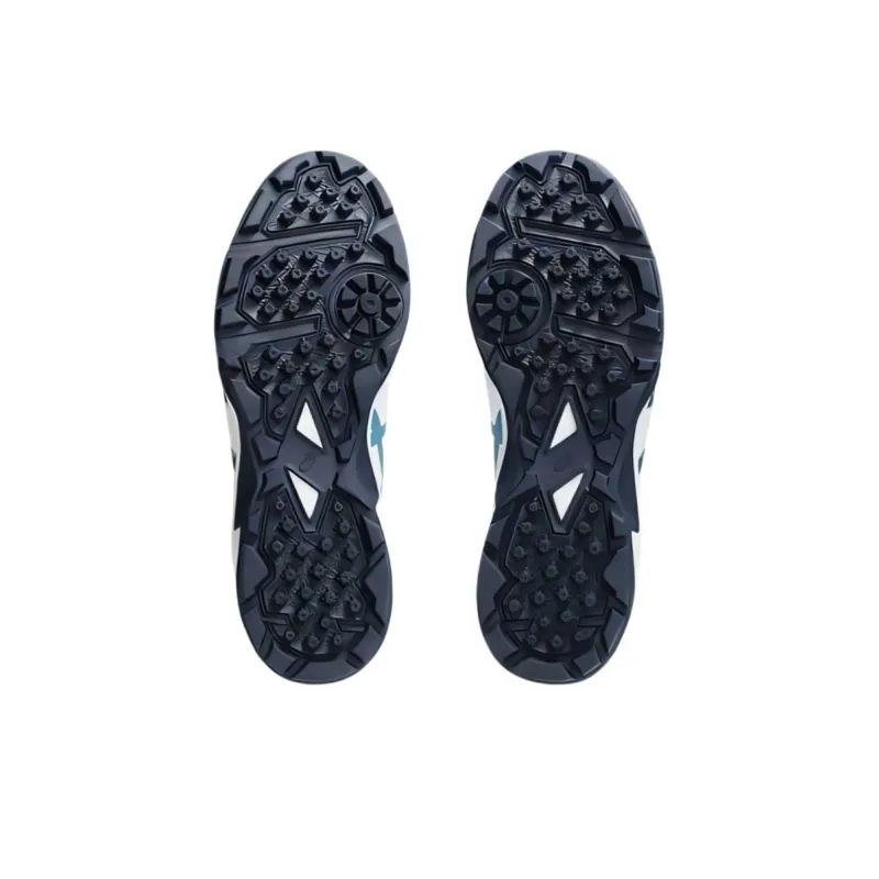 Asics Gel Peake 2 Cushioning, Wear Resistant Low Top Training Shoes Men's White Blue-4