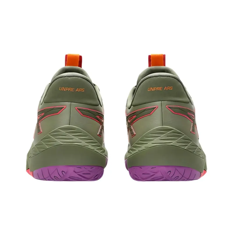 Asics Unpre Ars 2 Cushioning, Slip Resistant, And Abrasion Resistant Low Top Basketball Shoes Men's Green Pink-3