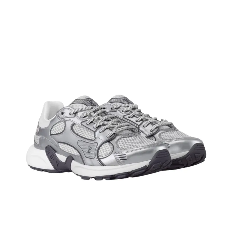LOUIS VUITTON Olympia Low Top Casual Shoes Women's Silver-2
