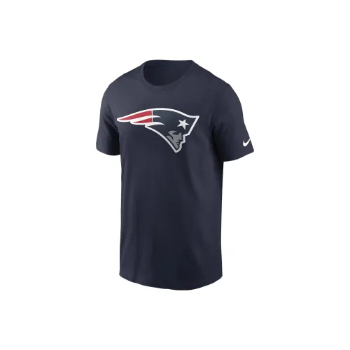 Nike Logo Essential T-Shirt NFL New England Patriots Men's Marine Blue