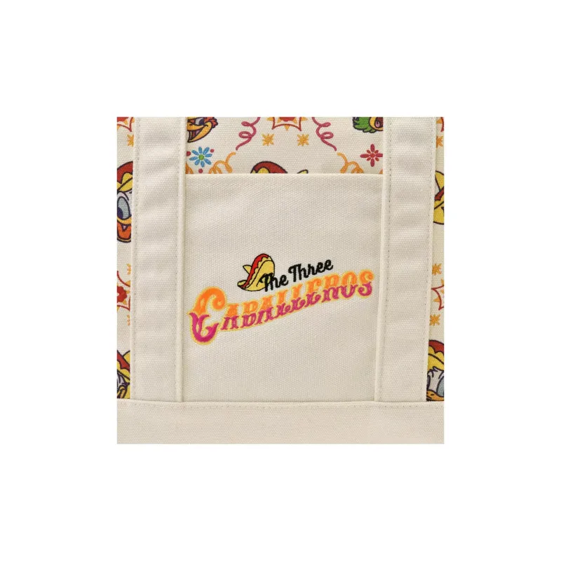 Disney Cotton Tote Bag Shopping Bag Handbag Shoulder Bag Women's Brown-5