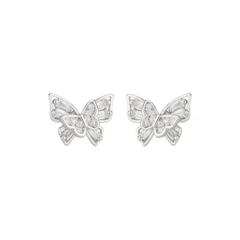 QIANFANGDAHUANGYE Zircon Alloy Stud Earrings Women's