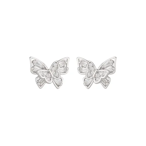QIANFANGDAHUANGYE Zircon Alloy Stud Earrings Women's